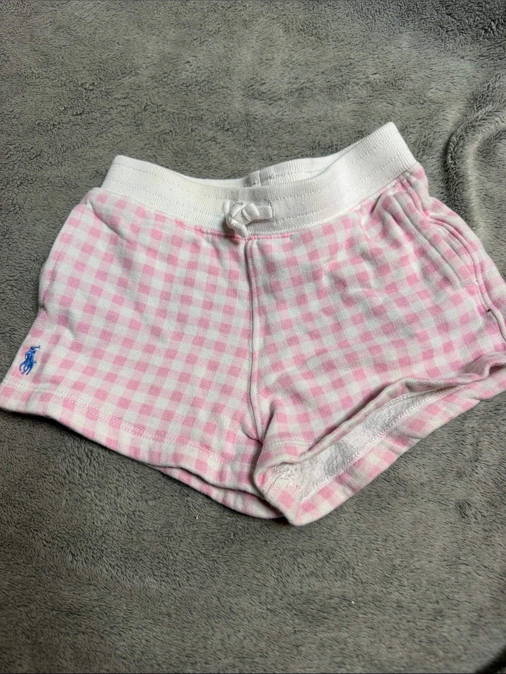 Ralph Lauren Pink Gingham Girls' Cotton Shorts